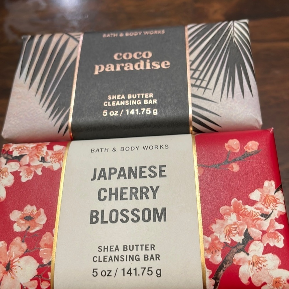 Bundle of 2 Japanese cherry blooms and coco paradise shea butter clean…